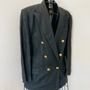 Ralph Lauren Classic Black Blazer vintage Sz 10 rare